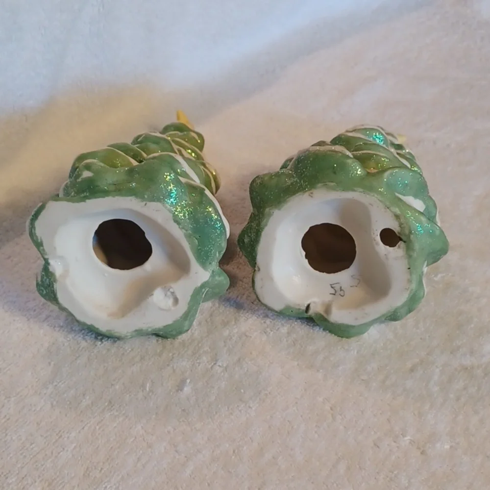 Ceramic Christmas tree 2 trees 9 inches tall
